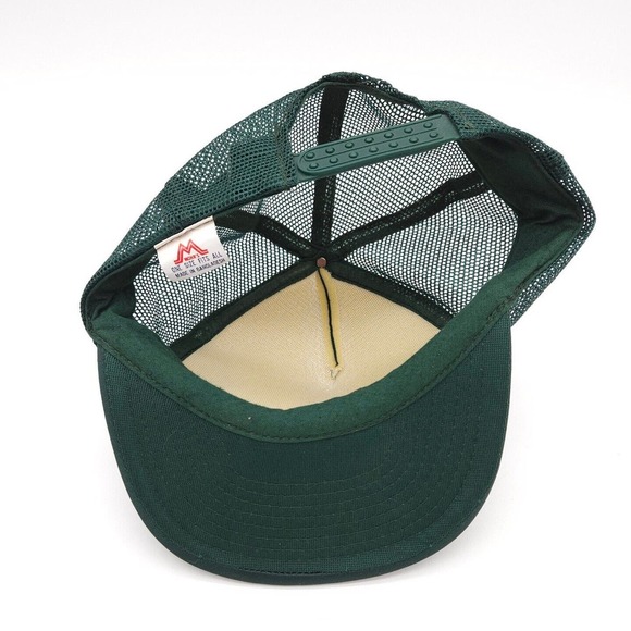 Vintage Virginia Beach Snapback Rope Mesh Trucker Hat Mohr's Green‎ Ball Cap - Picture 6 of 7